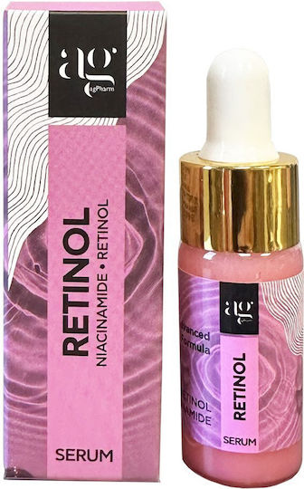Ag Pharm Retinol Feuchtigkeitsspendend & Anti-Aging Serum Gesicht mit Retinol & Niacinamid für Entgiftung & Strahlkraft 10ml