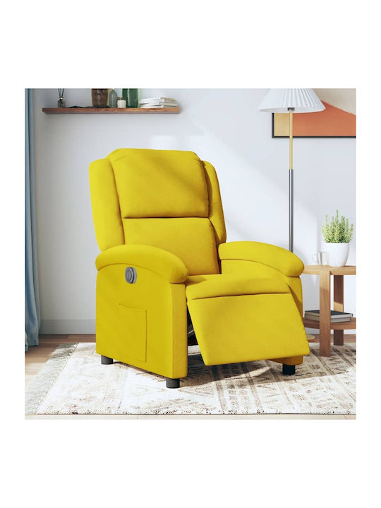 Relax Armchair with Footstool Yellow 71x86.5x99...