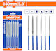 Wadfow WSF1606 Set of Files with Handle 6pcs