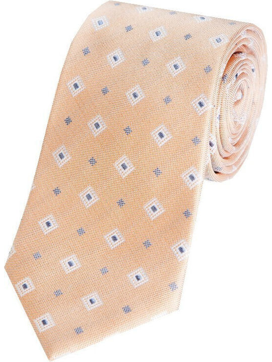 Epic Ties 0005 Men's Tie Silk Printed in Orange...