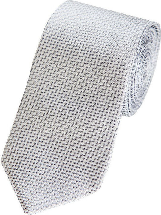 Herren Krawatte Seide Monochrom in Gray Farbe