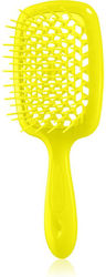 Janeke Superbrush Brush Hair for Detangling Yellow Fluo