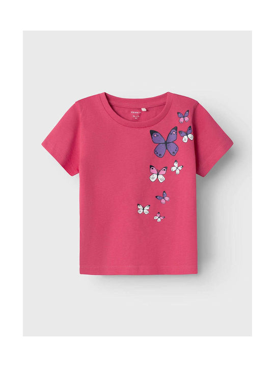 Name It Παιδικό T-shirt Φούξια