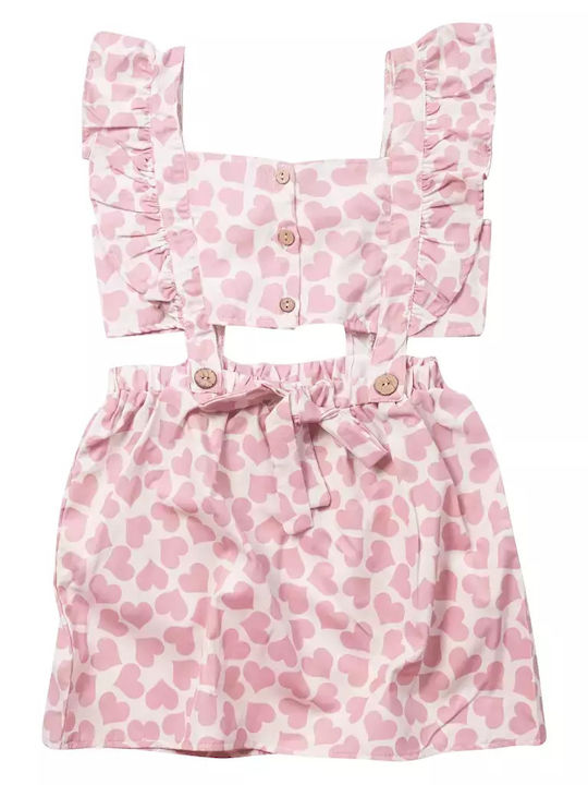 Εβίτα Παιδικό Φόρεμα Ροζ