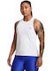 Under Armour Damen Sportliches Bluse Ärmellos White