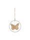 Christmas Butterfly Ornament Black