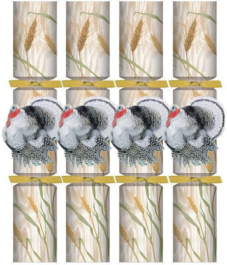 Caspari Set Christmas Crackers 8pcs