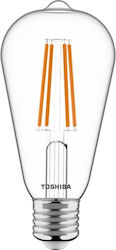Toshiba LED-Lampe Dimmbar 7W für Fassung E27 Warmes Weiß