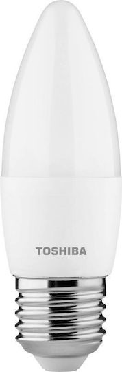 Toshiba LED крушка 5W за фасунга E27 и форма C35 Топло бяло 470лм Димируем