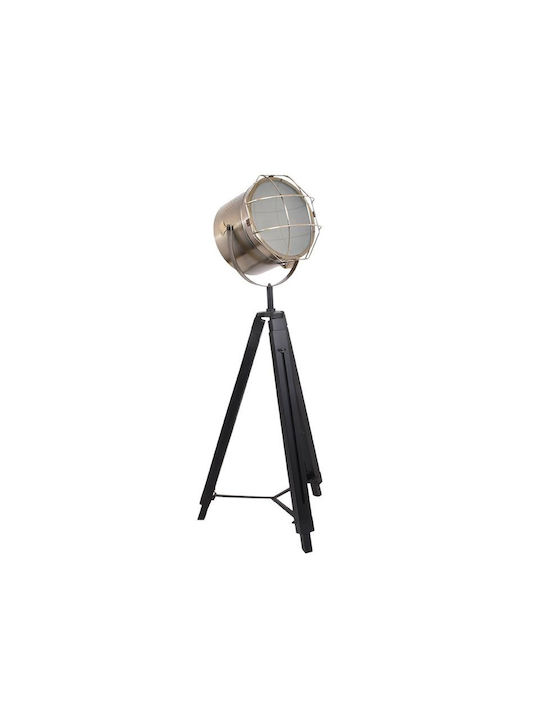 Fylliana Fl2af Stehleuchte H150xB62cm. mit Fassung für Lampe E27 Schwarz