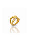 Women's Gold Plated Steel Ring