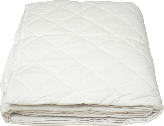 Sunshine Menta Tagesdecke Einzelbett aus Baumwolle & Polyester White 160x220cm