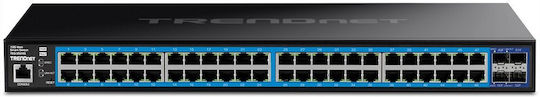 Trendnet TEG-3524S Managed L2 Switch με 48 Θύρες Gigabit (1Gbps) Ethernet και 4 SFP Θύρες