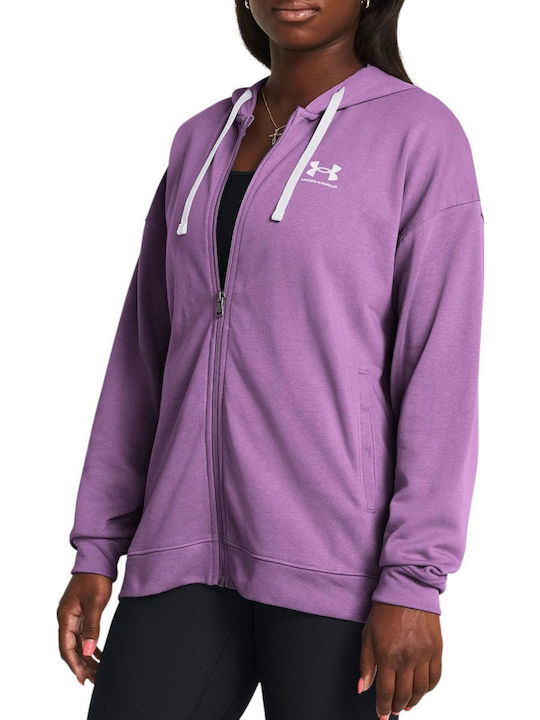 Under Armour Ua Rival Terry Γυναικεία Ζακέτα Φο...