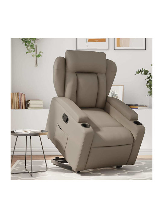 Relax Armchair with Footstool from Leatherette ...