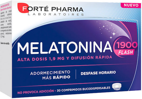 Forte Pharma Melatonine 1900 Flash Συμπλήρωμα για τον Ύπνο 30 ταμπλέτες