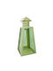 Gala Metallic Lantern Green 12x12x27cm