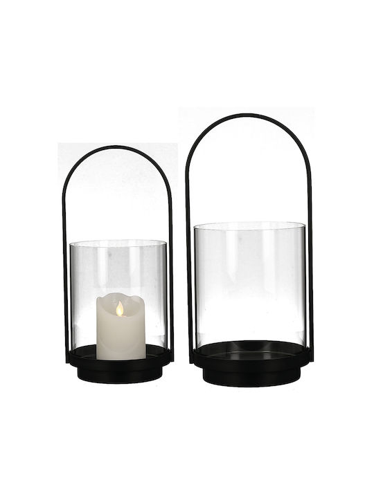 ArteLibre Floortop Metallic Lantern Black