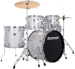 Ludwig Accent Fuse Set Tobe 5 Piese Argintiu