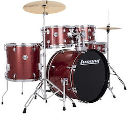Ludwig Accent Fuse Set Tobe 5 Piese Roșu