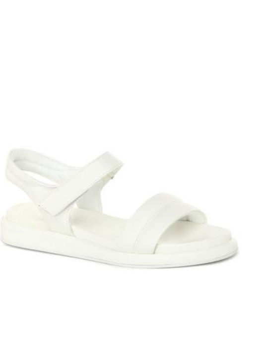 Marco Tozzi Damen Flache Sandalen in Weiß Farbe