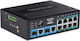 Trendnet TI-BG104 Unmanaged L2 PoE+ Switch με 8 Θύρες Gigabit (1Gbps) Ethernet και 2 SFP Θύρες