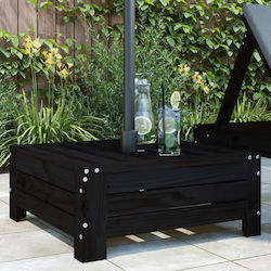 vidaXL Stand de umbrelă din Lemn Negru 63.5x63....