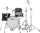 Pearl Midtown Matte Black Drum Set