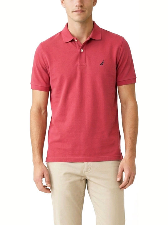Nautica Polo Μπλούζα Κοντομάνικη Μπορντό