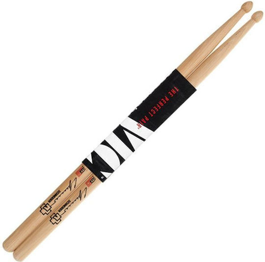Vic Firth Hickory Μπαγκέτες Ντραμς Signature με Σχήμα Μύτης Drop