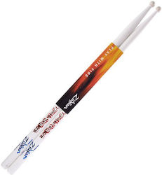 Zildjian Hickory Drumsticks Schlagzeug Unterschrift Travis Barker mit Spitzenform Trommel ZASTB in Weiß Farbe