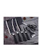 To megalo pazari Knife Set from Stainless Steel 6pcs