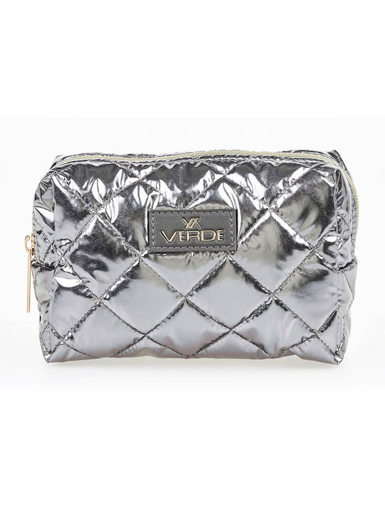 Verde Toiletry Bag in Silver color