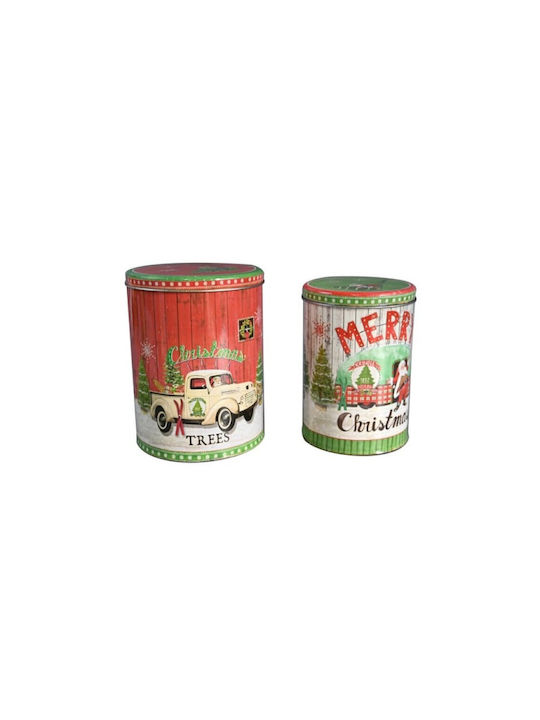 Artekko Christmas Container Multicolour L18xW18xD22cm.