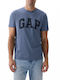 GAP Men's Short Sleeve Blouse Blue