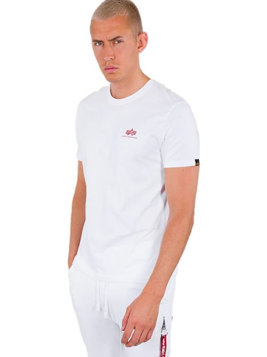 Alpha Industries Backprint T Блуза с къс ръкав Бял