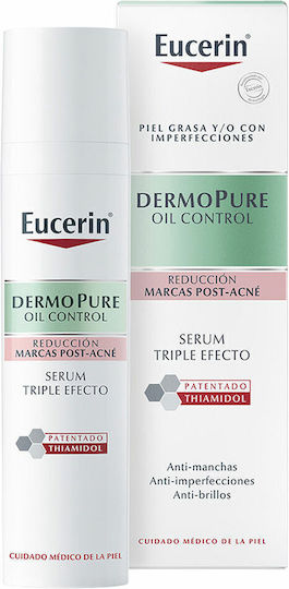 Eucerin Dermopure Oil Control Triple Effect Αντιγηραντικό Serum Προσώπου με Σαλικυλικό Οξύ για Ακμή & Ατέλειες 40ml