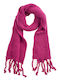 Verde Women's Wool Scarf Fuchsia