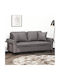 Doppelsitzer Sofa Künstliches Leder Gray 172x77x80cm