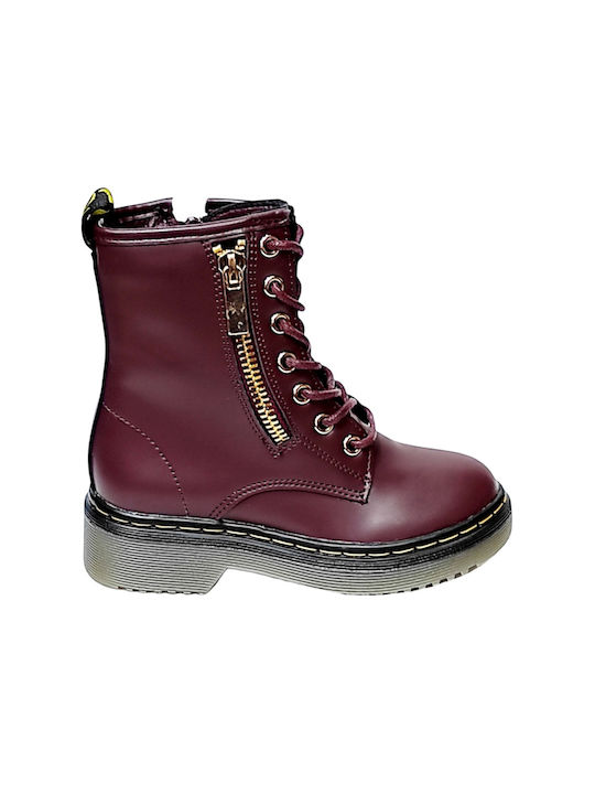 Giglio Kids Boots with Zipper Burgundy