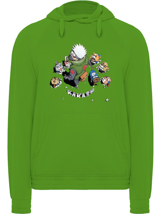 Tshirtakias Hanorac cu glugă Naruto Verde