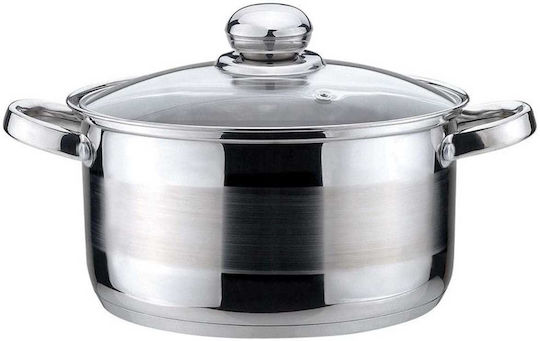 KING Hoff Deep Stainless Steel Pot 6lt / 24cm