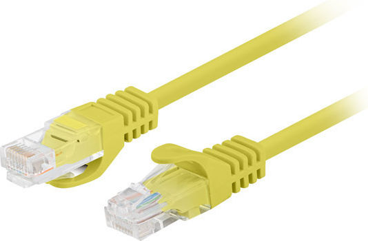 Lanberg U/UTP Cat.5e (Gigabit) Καλώδιο Δικτύου Ethernet 3m Κίτρινο 10τμχ