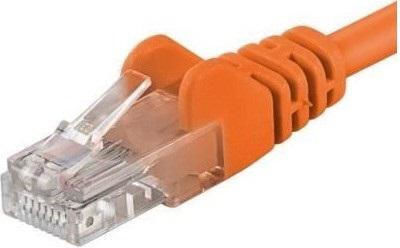 PremiumCord U/UTP Cat.5e (Gigabit) Καλώδιο Δικτύου Ethernet 0.25m Πορτοκαλί