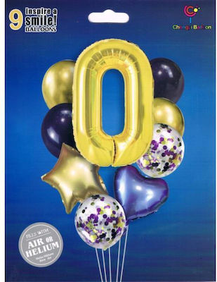 Set of 9 Balloons Numbers