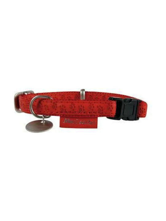 Zolux Dog Collar Leather in Red color 25mm