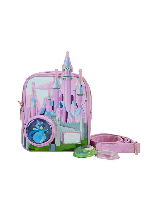 Loungefly Sleeping Beauty Kinder Rucksack Umhängetasche Rosa 22cmcm