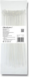 Qoltec Dematoare de Cabluri 200x3.6mm Alb 100pcs 52199