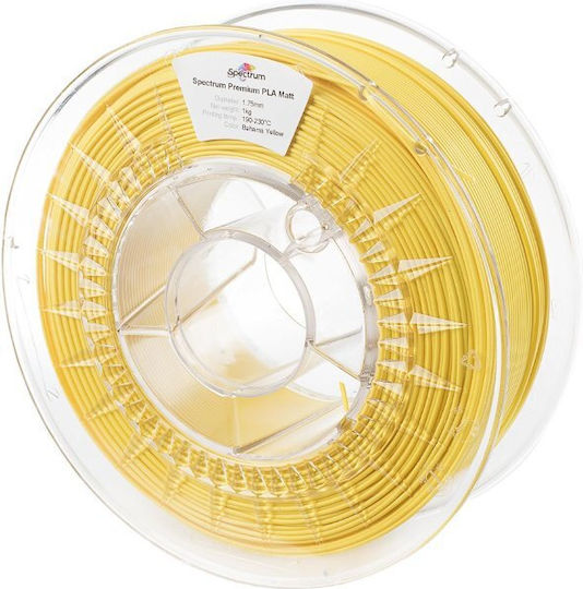 Spectrum PLA 3D Printer Filament 1.75mm Bahama Yellow 1kg 1τμχ (Spool)