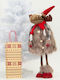 Saska Garden Illuminated Christmas Plush Figure Reindeer Height 69cm
